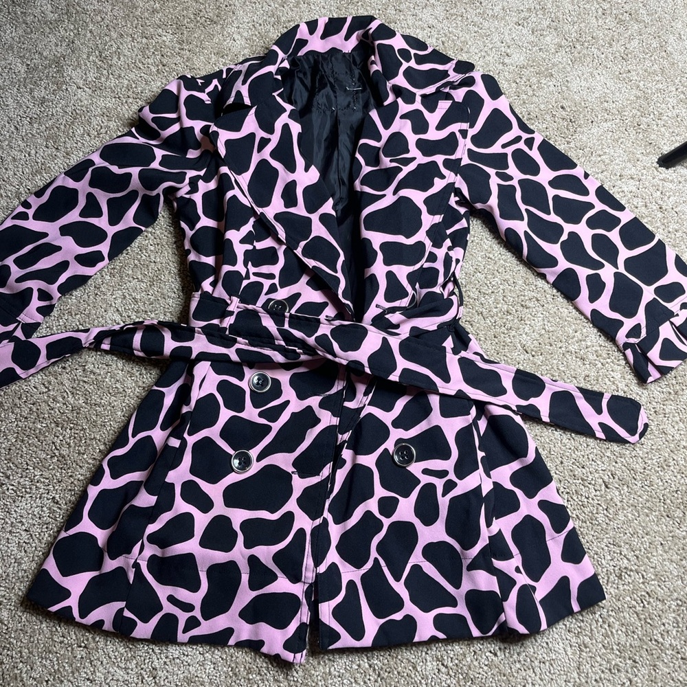 Vintage giraffe print one of a kind blazer - Picture 3 of 6